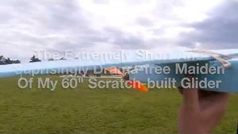 The maiden of my 60" scratch-built glider