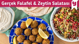 “Gerçek” Falafel Nasıl Yapılır? ✅ Yanına Zeytin Salatası, Tahin Sosu ve Lavaş Yapımını da Anlattık!