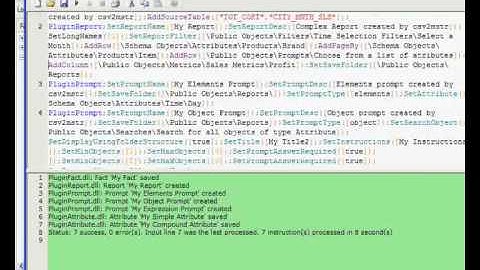 Tool demo - MicroStrategy SDK application to create objects automaticaly