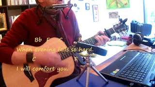 How To Play quotBridge Over Troubled Waterquot Tutorial Lesson for Acoustic Guitar