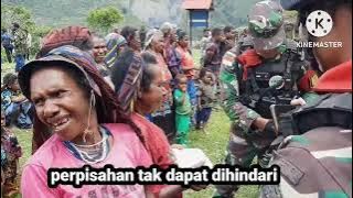 merinding, nangis lihat momen haru perpisahan prajurit TNI AD dengan masyarakat Papua