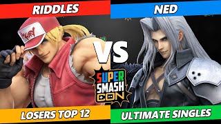 SSC 2022 Top 12 - Riddles (Terry) Vs. Ned (Sephiroth) Smash Ultimate Tournament