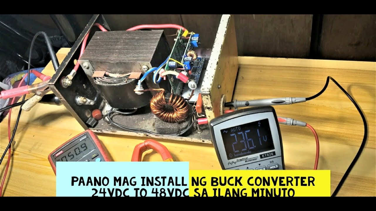 DIY INVERTER HIGH POWER PAANO GAWIN 24VDC-48VDC TO220VAC 3.5KW 60HZ