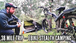 stealth camping trip using my ENGWE X26 ebike  oex phoxx 2 tent.