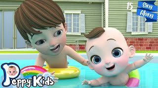 🌊 Baby Swimming Song | Safe On The Pool | Peppy Kids Song \u0026 Nursery Rhymes