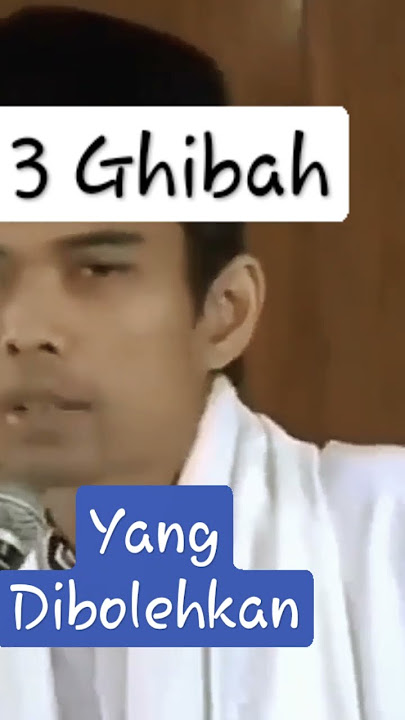 3 Ghibah Yang Dibolehkan- Ustadz Abdul Somad#short #ceramah #youtube #ghibah