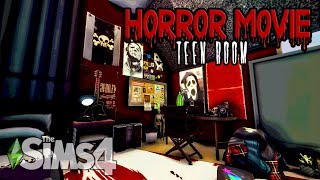 🎥🔪TEEN HORROR MOVIE ROOM  ☠ | SIMS 4 SPEED BUILD | [ NO CC ] by Home Body 149 views 1 year ago 8 minutes, 11 seconds