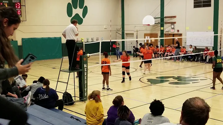 Deonna first volleyball game