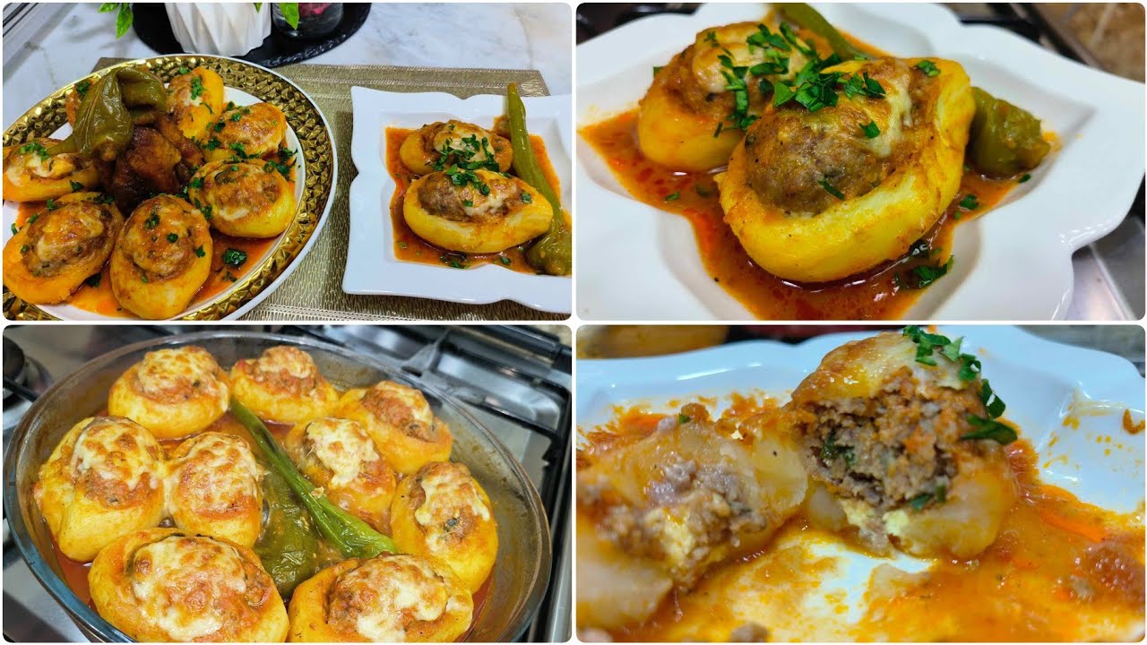 قوارب البطاطا  وصفة سهلة التحضير غير مكلفة وبنييينة نتمنى تجربوها