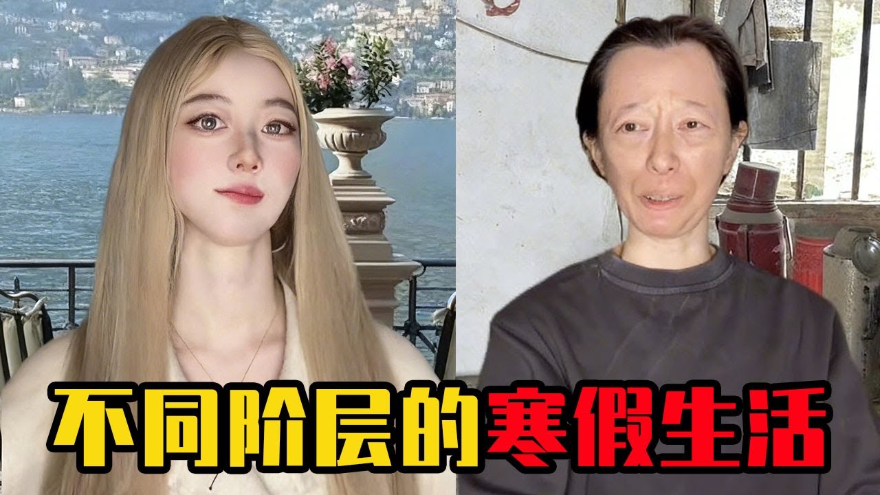 大學生放寒假回家，同學們一回到各自階層，生活差距竟然大到離譜！