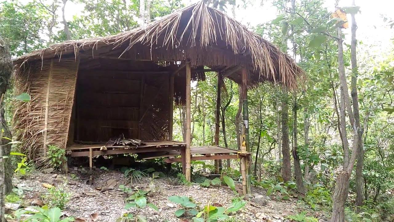 DIY Bamboo  Tiny House Hut  Thailand YouTube