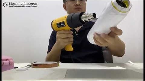 The use video of the sublimation shrink wrap film