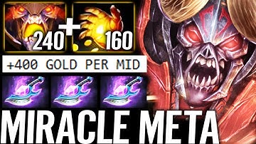 🔥 MIRACLE WTF Gold Hack Meta - Doom Midas + Arcane Blink 400 GPM Max Farm 7.29 Dota 2 Pro Mid Guide