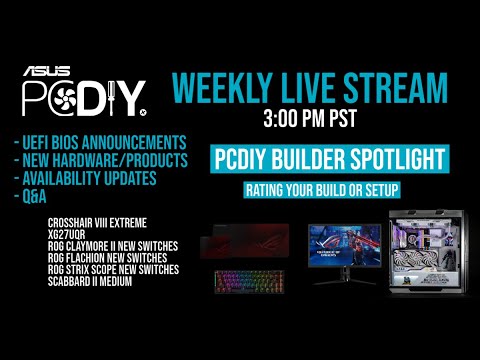 ASUS PCDIY Show #25 - New ROG CROSSHAIR VIII EXTREME, New keyboards, mice and monitors & more hqdefault