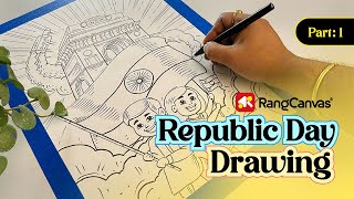 Republic Day Drawing Easy | Republic Day drawing for beginners #republicday #republicdaydrawing