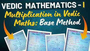 Multiplication in Vedic Maths Base Method | Base Multiplication  in Vedic Maths | Nikhilam sutra