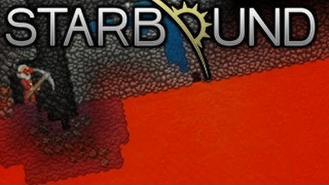 Starbound Beta: Dirt + Lava = Iron?