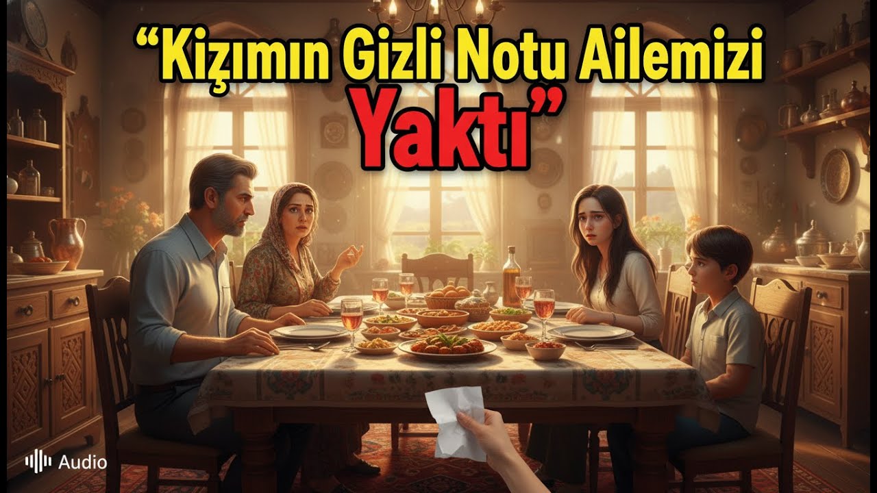 Kızımın aile yemeğinde elime gizlice tutuşturduğu 