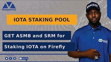 STAKE IOTA for 90 days  TO EARN ASMB and SRM