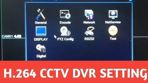 DVR SETTING || DIGITAL VIDEO RECORDER