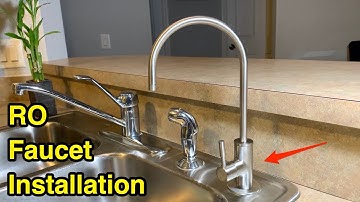 How to install a new RO faucet for under the sink reverse osmosis water filtering system