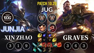 EDG JunJia Xin Zhao vs Graves Jungle - KR Patch 10.20