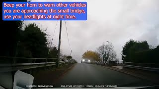 Norris Green Test Route Beep Horn To Warn Other Vehicles.