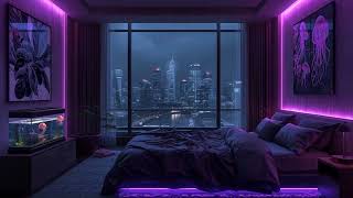 Rainy Tokyo Bedroom 🌧️🗼 | Ambient Chill Mix |Late Night Study & Relax | 3 Hours