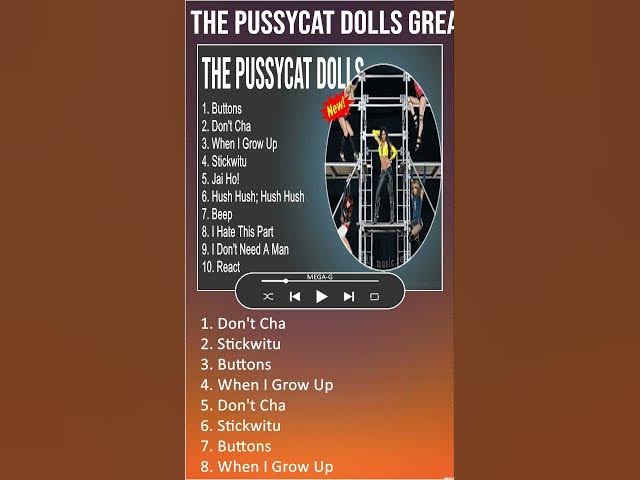 The Pussycat Dolls Greatest Hits   Buttons, Don't Cha, When I Grow Up, Stickwitu   Full Al #shorts