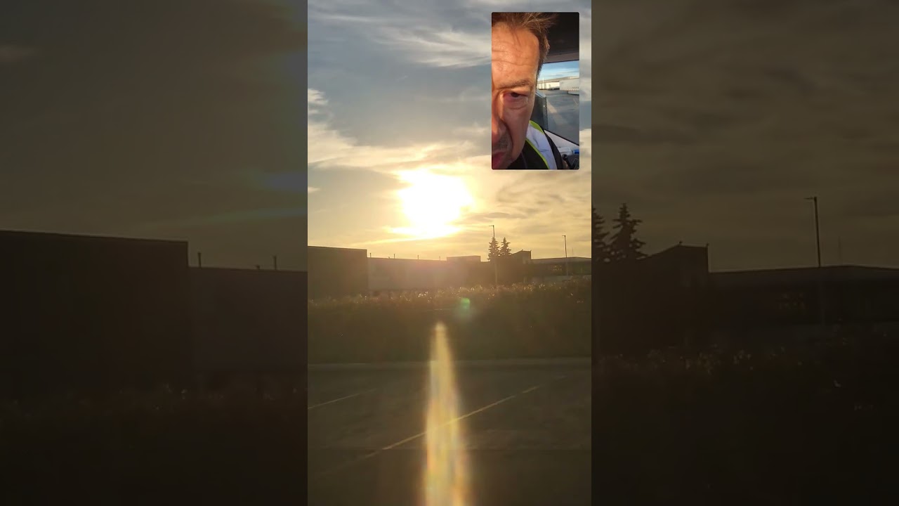 edmonton skies  # sun simulator DEW direct hit on me