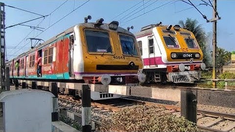 Crossing : Different Model Of   EMU Local Train Furious Skipped at Railgate
