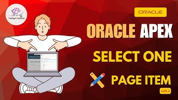 ✨Select One Page Item | Oracle APEX | @thanigaisolutions 