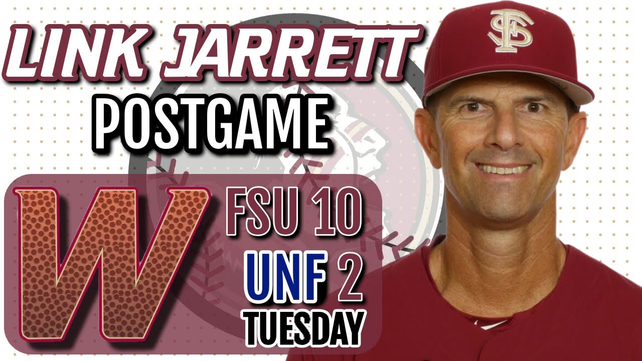 FSU Baseball | FSU coach Link Jarrett on 10-2 win over UNF | Warchant TV #FSU