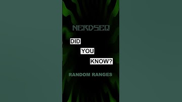 NerdSEQ Did you know? #5 Random Ranges.