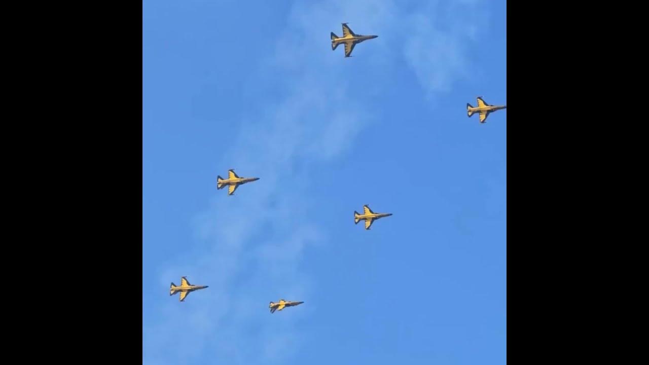 Aerobatics by the South Korean Air Force ahead of ADEX 2023 YouTube