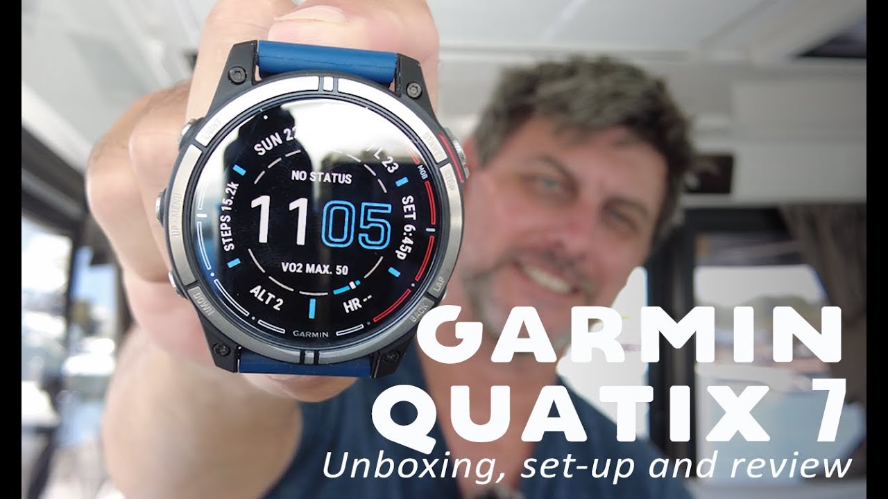 The Garmin quatix 7 series marine smartwatches help you navigate