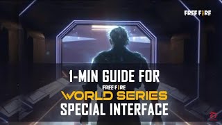 Special Interface Tutorial. Free Fire World Series Singapore 2021