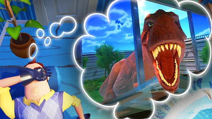 GETTING EATEN BY A T-REX IN HELLO NEIGHBOR'S DREAM...