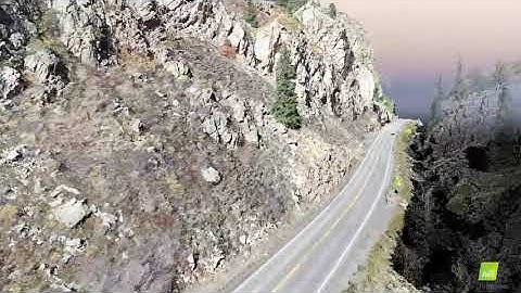 Pix4D - 3D flythough of rockfalls in Gunnison, Colorado