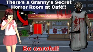 احذر دخول غرفه جراني! Be Careful Entering Granny secret room at Café HORROR Sakura School Simulator screenshot 1