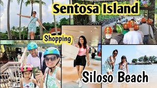 Sentosa Siloso Beach Singapore 2026 | Beach Day + Shopping | Fun Things to Do in Sentosa