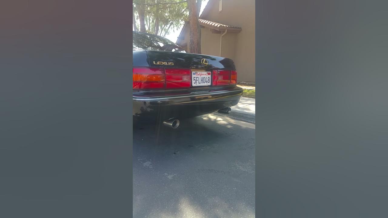 92 Lexus Ls400 exhaust (muffler delete ) YouTube