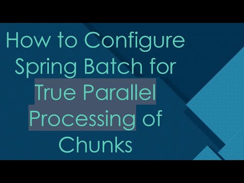 How To Run Spring Batch Jobs In Parallel