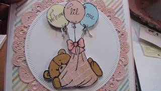 Baby cards for Kimbo Kreations....welcome baby girl!