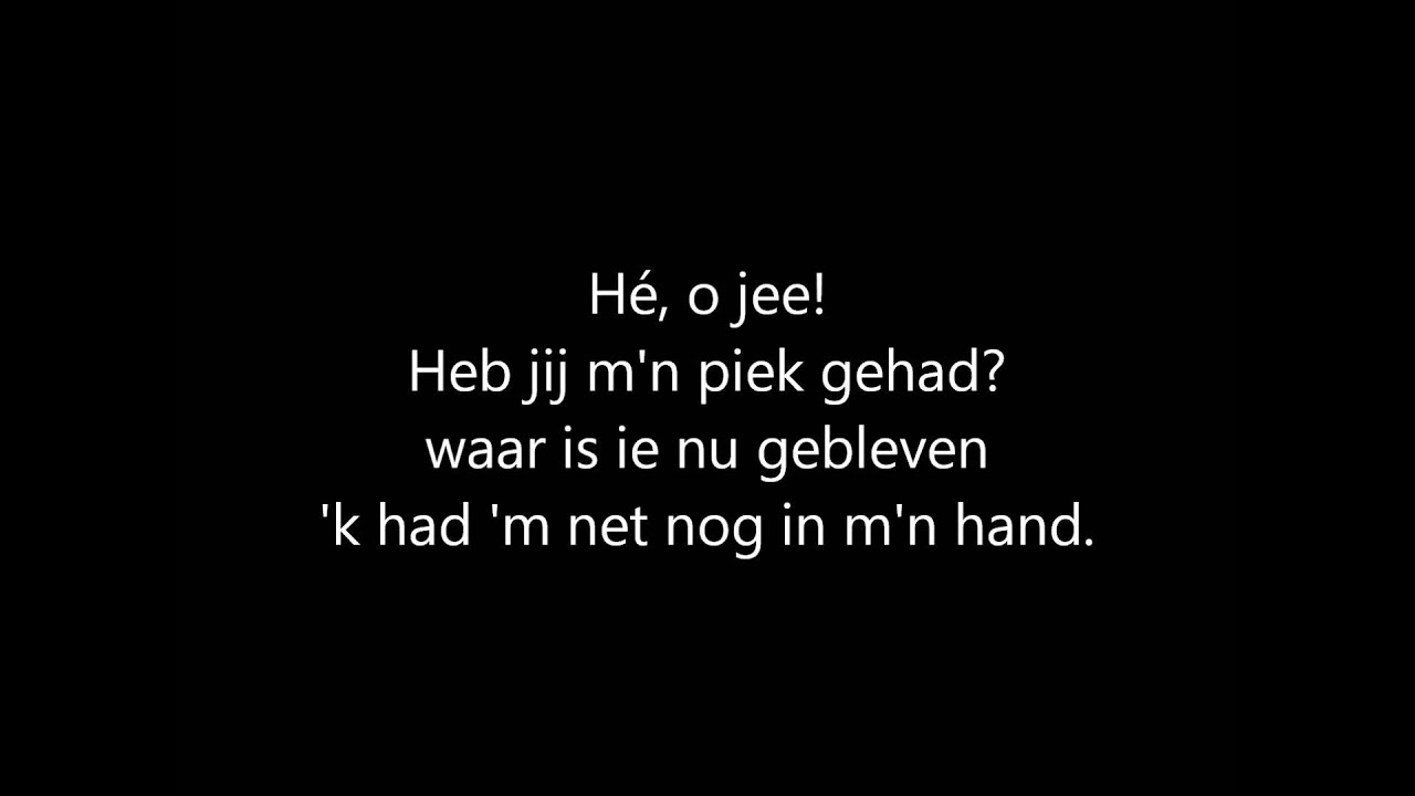 Zanger Rinus heb jij m'n piek gezien + lyrics YouTube Zanger Rinus heb jij m'n piek gezien + lyrics YouTube