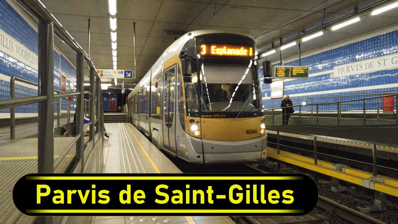 Premetro Station Parvis de SaintGilles Brussels 🇧🇪 Walkthrough 🚶 — free download