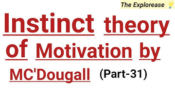 Instinct theory of motivation by Mcdougall | Life & death instinct by Freud | Characteristics | Eg