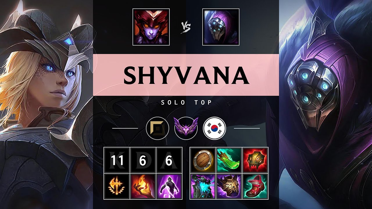 Shyvana Top vs Jax - KR Master Patch 25.19