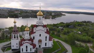 Мончегорск - Полёт над заполярным городом...