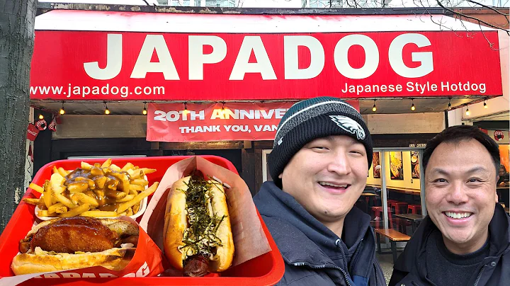 Trying Canada's Most FAMOUS Hot Dog! Japadog ft. Tim Lee